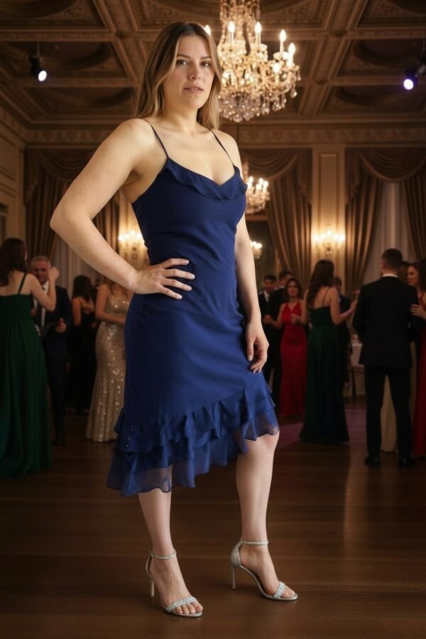 vestido de noche azul    (c1)