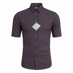 Camisa Manga Corta a Rayas Paco Rabanne                                   (10b)